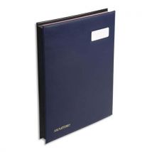 Parapheur 24 compartiments Claircell - bleu - couverture en PVC expansé