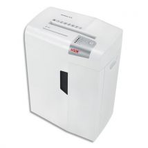 Hsm x13 destructeur de papier découpage en particules 57 db 4 mm argent, blanc