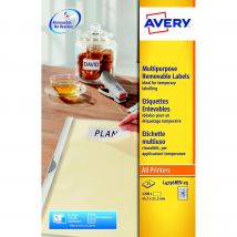 Étiquettes Avery - 1200 Étiquettes - 45,7 x 21,2 mm - paquet 1200 unités