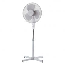 Ventilateur sur pied - diamètre 40 cm - 45 W - blanc
