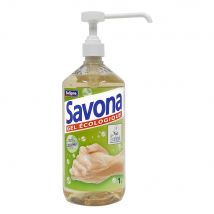Gel écologique pour les mains Savona - parfum fruité pamplemousse - flacon pompe de 1L