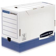 Boîte à archives en carton recyclé Fellowes System - dos 20 cm - montage automatique - Lot de 10