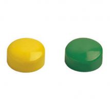 Punaises aimantées - Ø 15 mm - coloris assortis - paquet 60 unités