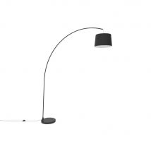 Lampadaire Aluminor Arc - Ampoule Led E27 - Noir