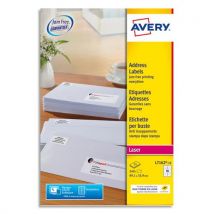 Etiquettes adresse/expédition Avery L7162-15 - 99,1 x 33,9 mm - impression laser - blanc - boîte de 240