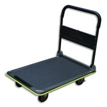 Chariot pliable Safetool - capacité 300 g - déplié : L90 x H84,5 x P60 cm - porte outils - gris/noir