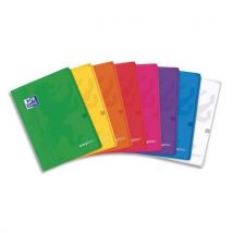 Cahier piqûre Oxford Easy Book - 24x32 cm - 96 pages - seyès - couverture polypropylène coloris assortis - Lot de 10
