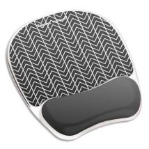Tapis de souris repose poignet Fellowes - gel - chevrons