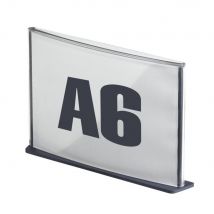 Plaque de porte format A6 coloris anthracite