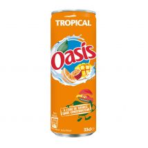 Oasis Tropical - canette de 33 cl - Lot de 24
