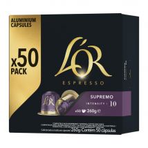 Café Forza L'OR Espresso - intensité 9 - Boîte de 50 capsules