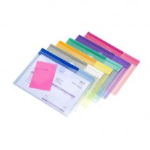 Pochettes-enveloppes Tarifold Color Collection A5 polypropylène assorties - lot de 6