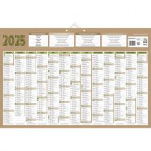 Calendrier banque Natura 13 mois au recto - Blanc au verso - 65 x 43cm
