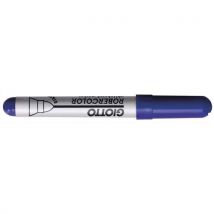 Marqueur effaçable Giotto pointe ogive 7mm. Encre bleue. Odeur neutre. - Lot de 12