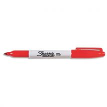 Marqueur permanent Sharpie - pointe ogive fine - Rouge