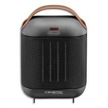 Radiateur soufflant Delonghi HFX 30C18 AG - technologie céramique - 1800W - L19,2 x H27 x P13,7 cm - gris asphalte