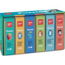 Présentoir Agipa - 6 puzzles - 24 pièces assortis