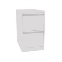 Classeur Dossiers Suspendus 2 Tiroirs Format A4 L 41,3 X P. 62,2 X H. 71,1 Cm Finition Gris