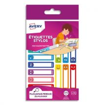 Etiquettes stylo smiley Avery Resmi30s - sachet de 30