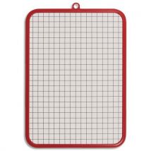 Ardoise Face Blanche Et Face Quadrillée - 27 X 18 Cm - Coloris Assortis