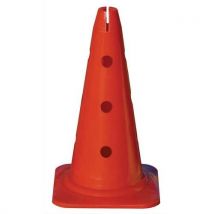 Lot de 4 cones multifontion hauteur 40,00 cm, FENDU AU SOMMET EN CROIx, avec 12 TROUS SUR 3 NIVEAUx