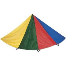 Jeu du parachute First Loisirs - polyester multicolore - diamètre 3,5m - 8 poignées - livré dans un sac