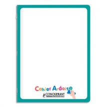 Cahier Conquerant ardoise - agrafé - 17x22 cm - 48p - 90g - séyès - couverture effaçable unie recto séyès verso - lot de 9 - Lot de 10