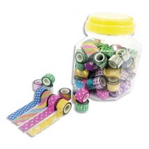 Maxi pack de 100 mini rubans adhésifs Sodertex - 11,6mm x 1Ml - LA BONBONNIERE ABRACADABRANTE L916000