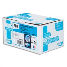 Enveloppe recyclée GPV - format DL - 110 x 220 mm - blanches - auto-adhésives PEFC - 100g - boîte de 200