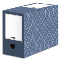 Boîte à archives Bankers Box Heavy Duty Design - dos de 15 cm - montage manuel - bleu - Lot de 5