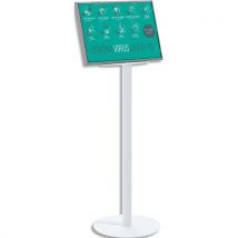Présentoir d'information PAPERFLOW en aluminium pour format A3 - Signalétique intérieure - Coloris blanc