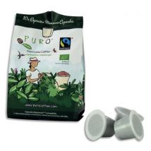 Paquet de 10 capsules PURO Café bio MONSOON 100% Arabica, compatible NESPRESSO