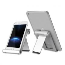 Support ergonomique Alba téléphone/tablette en aluminium, compatible 3 à 11 pouces