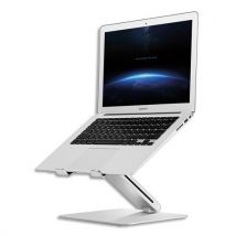 Support ordi portable Alba alu 11 à 15,6'' jusqu'à 12cm hauteur-Inclinaison réglable 75° bras/80° plateau