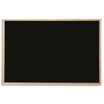 Tableau noir pour craie Bi-silque - cadre en bois de pin - 40x30 cm