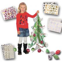 Box de Noël : gommettes de Noël, objets cartons 3D à décorer - Cléopatre - Pour une classe