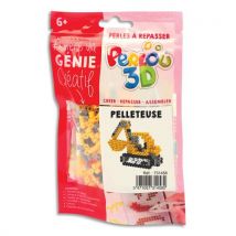 Kit perles à repasser Perlou forme en 3D, thème pelleteuse