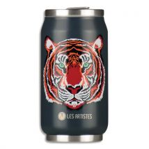 Canette isotherme Les artistes Paris - 280ml - acier inoxydable - conserve au frais 10H - chaud 5h - Design Tigre