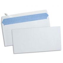 Boîte de 500 enveloppes vélin GPV - Blanc - 80g DL 110x220mm - auto-adhésives