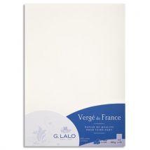 Etui de 50 feuilles Clairefontaine - 100g - LALO vergé - 21x29,7cm - Coloris Blanc - Lot de 28