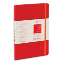 Carnet Fabriano ISPIRA - A5 - couverture souple - 96 pages lignées - Coloris rouge