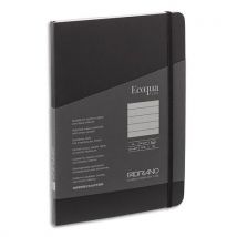 Carnet Fabriano ECOQUA PLUS - A5 - couverture souple - 80 pages lignées - Coloris noir
