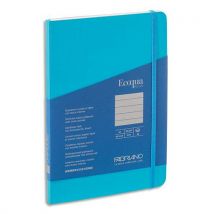 Carnet Fabriano ECOQUA PLUS - A5 - couverture souple - 80 pages lignées - Coloris turquoise
