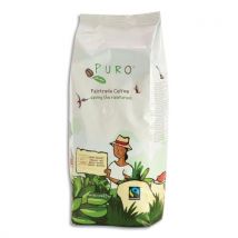 Paquet de 1kg Café en grains Puro - FairTrade bio - DARK ROAST 100% Arabica