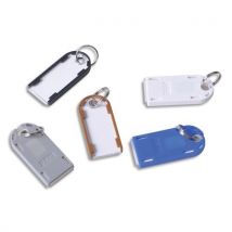 Boîte de 10 porte-clefs magnétiques Pavo - assortis de couleurs - Dimensions : 85x50x45mm