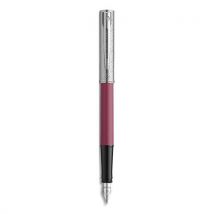Plume Waterman Allure Deluxe - pointe fine - capuchon - corps rose - cartouche d'encre bleue - coffret cadeau