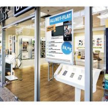 Cadre d'affichage mural Durable Duraframe Poster - format A1 - adhésif repositionnable - coloris argent