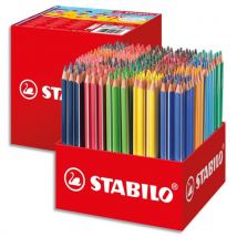 Schoolpack de 300 crayons de couleur Stabilo Trio - Boîte en carton