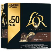 Boîte de 50 dosettes L'Or Espresso Forza
