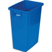 Collecteur à déchets bleu Probbax, capacité de 60L.